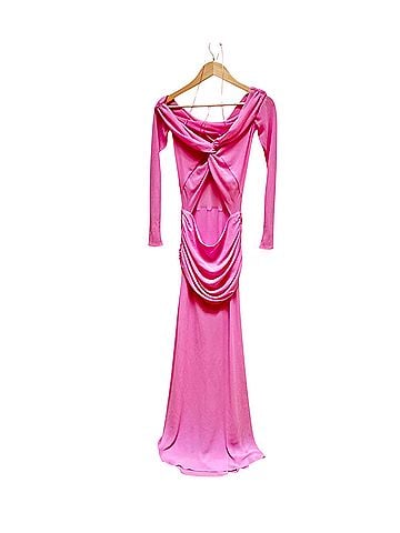 Natalie Rolt Emily Gown in Cotton Candy Pink Cocktail Dress (view 1)