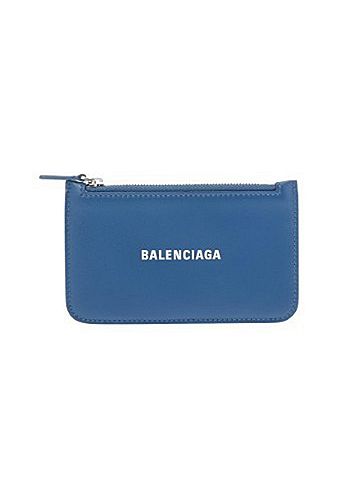 Balenciaga BALENCIAGA Balenciaga Coin Card Holder Blue 594214 Men's Women's Leather Wallet/Coin Case A Rank Used Ginzo (view 1)