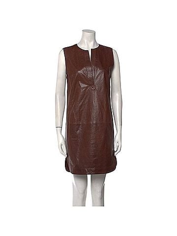 Vince. Leather Shift Dress Casual Dress (view 1)