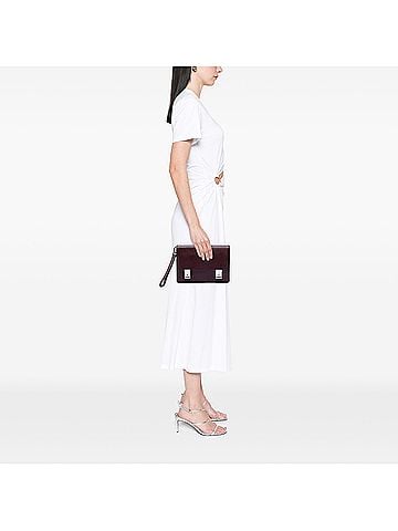 Prada Saffiano Double Lock Convertible Clutch (view 2)