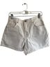 Pull&Bear White Denim Shorts Size 6 - photo 1