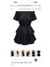 LoveShackFancy 100% Cotton Solid Black Cocktail Dress Size M - photo 4