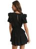 LoveShackFancy 100% Cotton Solid Black Cocktail Dress Size M - photo 2