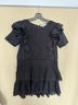 LoveShackFancy 100% Cotton Solid Black Cocktail Dress Size M - photo 7