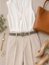 Nordstrom 100% Polyurethane 100% Leather Snake Print Gray Belt Size XL - photo 6