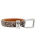 Nordstrom 100% Polyurethane 100% Leather Snake Print Gray Belt Size XL - photo 1