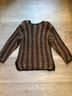 Peruvian Connection Tan Green Brown Pullover Sweater Size M - photo 7