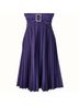 Speechless Solid Purple Cocktail Dress Size M - photo 4