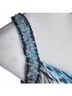 Cache 100% Polyester Animal Print Black Blue White Cocktail Dress Size 4 - photo 5