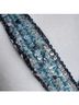 Cache 100% Polyester Animal Print Black Blue White Cocktail Dress Size 4 - photo 16