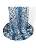 Cache 100% Polyester Animal Print Black Blue White Cocktail Dress Size 4 - photo 7