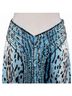 Cache 100% Polyester Animal Print Black Blue White Cocktail Dress Size 4 - photo 12