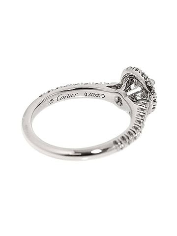 Cartier Cartier Destinee Ring, 0.42ct Diamond, E VVS1, 3EX, Platinum. (view 2)