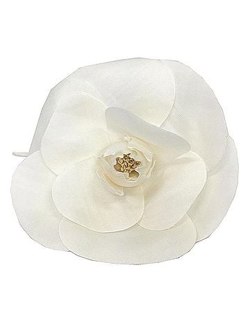Chanel CHANEL Camellia Corsage Brooch White Chanel Women's Ceremony (view 1)