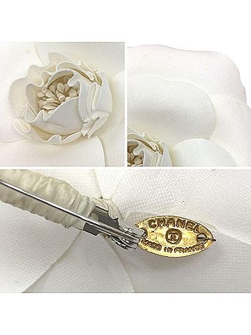 Chanel CHANEL Camellia Corsage Brooch White Chanel Women's Ceremony (view 2)