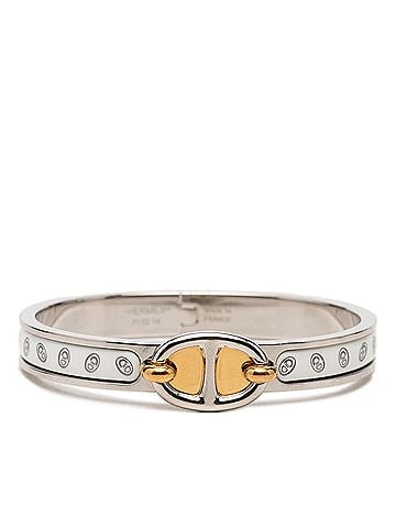 Hermès Hermes Chaine d'Ancre Mini Click PM Bracelet Bangle Silver White Gold Metal Enamel Plated Women's HERMES (view 1)
