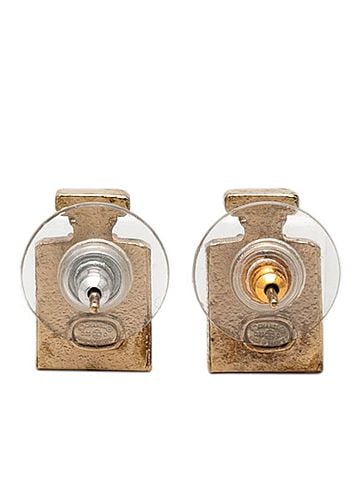 Chanel Chanel No. 5 Perfume Bottle Stud Earrings D20C Gold Plated Women's CHANEL (view 2)