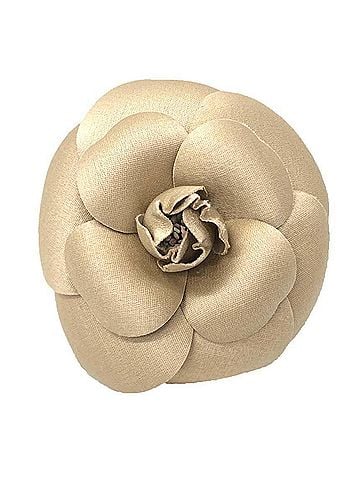 Chanel CHANEL Camellia Corsage Brooch, Champagne Beige, Unused, Women's (view 1)