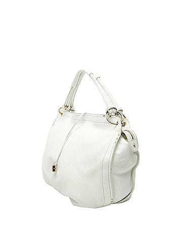 Céline Celine tote bag, white leather, women's. (view 2)
