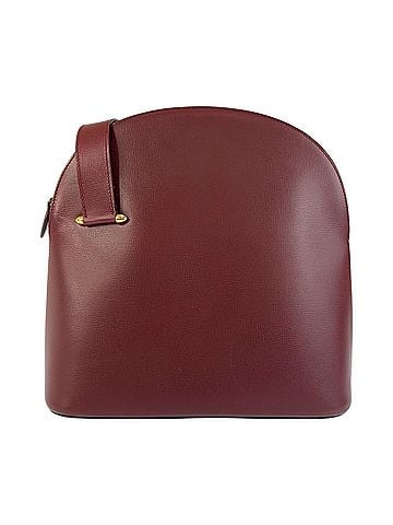 Cartier CARTIER Cartier Must Line Bordeaux Gold Hardware Leather Shoulder Bag for Women (view 1)