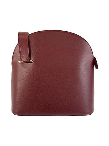 Cartier CARTIER Cartier Must Line Bordeaux Gold Hardware Leather Shoulder Bag for Women (view 2)