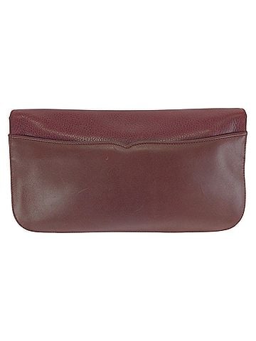 Cartier CARTIER Vintage Must Line Clutch Bag for Women, Wine Red/Bordeaux Leather with Gold Hardware. (view 2)