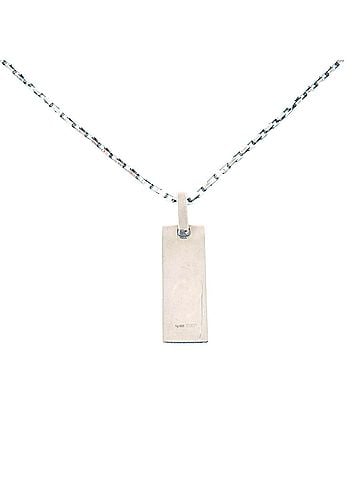 Gucci Excellent condition Gucci logo plate sterling silver 925 necklace pendant 1064GUCCI (view 2)