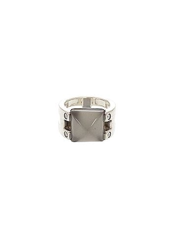 Hermès Hermes Vintage Medor #49 Sterling Silver 925 Moonstone Ring 1549HERMES (view 1)