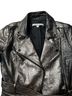 Veronica Beard 100% Leather Solid Silver Leather Jacket Size 4 - photo 5
