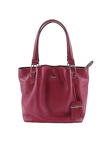 Tod's Tod's Flower Bag Tote Bag, Leather, Pink, A5 Size, Women's (view 1)