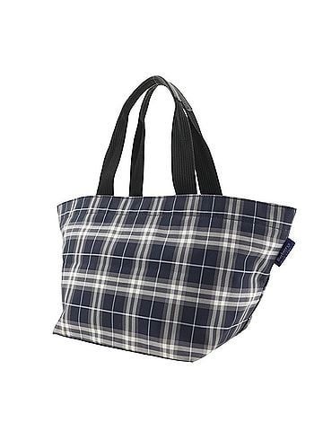 Burberry Blue Label Burberry Blue Label Boat-Shaped Tote Bag, Nova Check Nylon, Navy, A5 Size, Double Zipper, Template, Unisex (view 2)