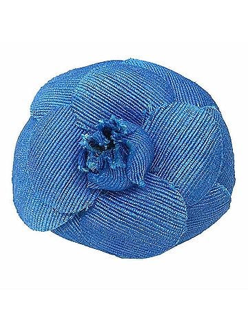 Chanel CHANEL Camellia Corsage Brooch Blue Chanel Women's (view 1)