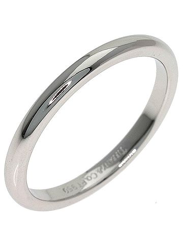 Tiffany & Co. Tiffany & Co. Stacking Band Ring, Platinum PT950, Women's Ring. (view 2)