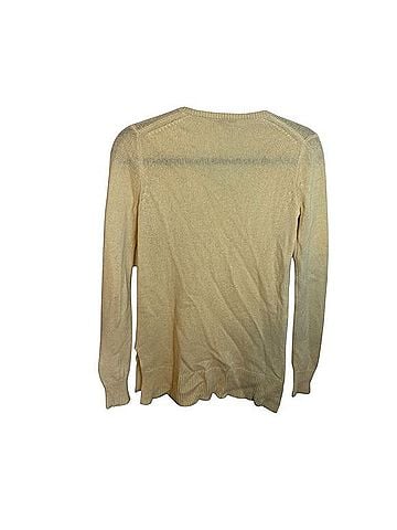 Calypso St. Barth Butter Yellow Cashmere Pullover Sweater (view 2)