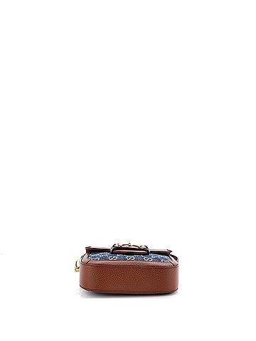 Gucci Horsebit 1955 Shoulder Bag GG Denim Mini (view 2)