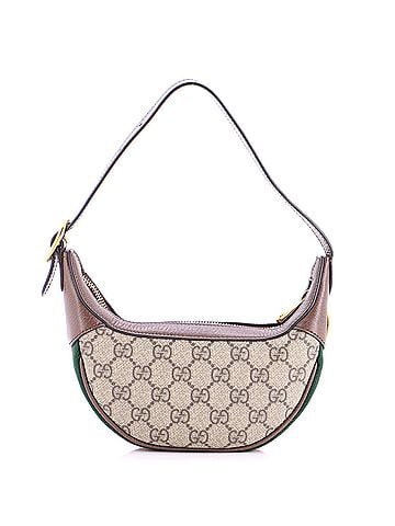 Gucci Ophidia Half Moon Bag GG Coated Canvas Mini (view 1)