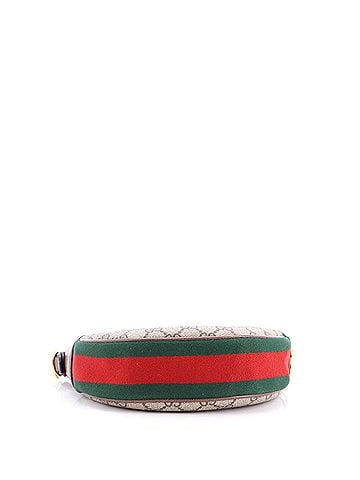 Gucci Ophidia Half Moon Bag GG Coated Canvas Mini (view 2)
