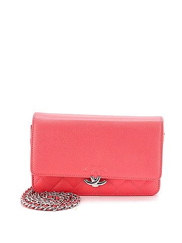 Chanel CC Box Wallet on Chain Quilted Caviar (view 1)