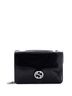 Gucci 100% Patent Leather Black Interlocking Shoulder Bag Patent Medium One size - photo 1