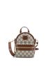 Gucci 100% Coatead Canvas Brown Interlocking G Patch Multi-Function Shoulder Bag GG Coated Canvas Mini One size - photo 1