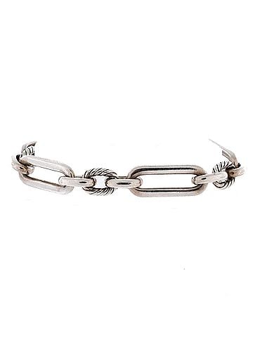 David Yurman Lexington Chain Bracelet Sterling Silver with Diamonds 9.8mm (view 2)