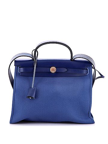 Hermès Herbag Zip Leather and Toile 31 (view 1)