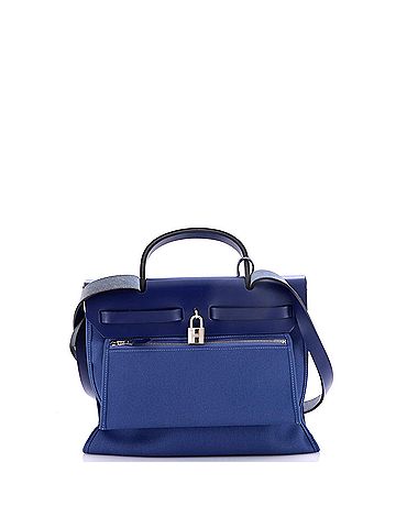 Hermès Herbag Zip Leather and Toile 31 (view 2)