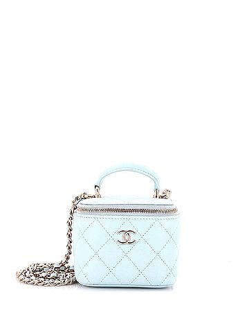 Chanel Classic Top Handle Vanity Case with Chain Quilted Lambskin Mini (view 1)