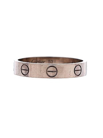 Cartier Love Wedding Band Ring 18K White Gold (view 1)