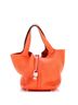 Hermès 100% Leather Orange Eclat Picotin Lock Bag Clemence MM One size - photo 1