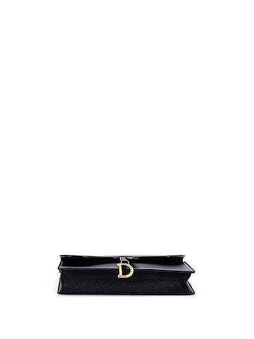 Christian Dior Saddle Chain Clutch Leather (view 2)