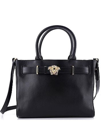 Versace Palazzo Medusa Belted Convertible Tote Leather Large (view 1)