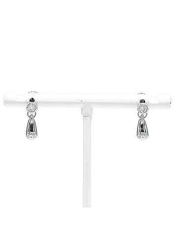 Tiffany & Co. Tiffany & Co. Teardrop Earrings, Pt950 Platinum, Diamond, Approx. 4.75g (view 1)