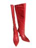 Stuart Weitzman 100% Leather Red Heels Size 8 - photo 1
